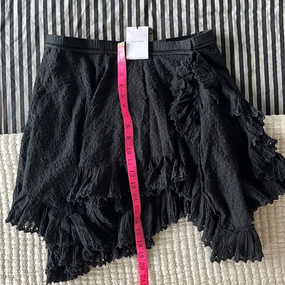 Isabel Marant Asymmetrical Black Mini Skirt - Picture 5 of 8